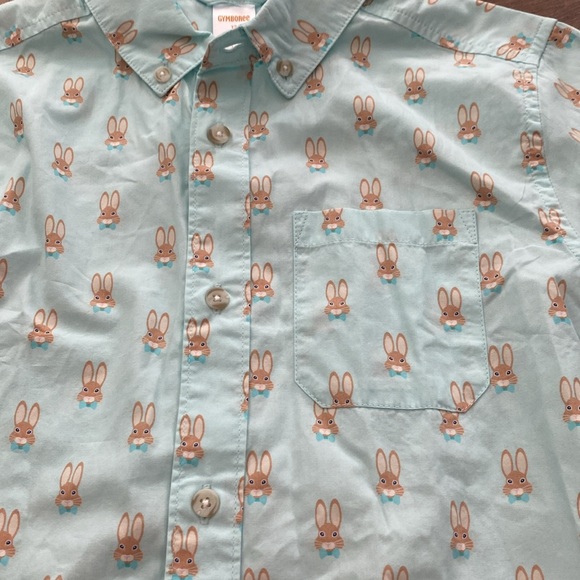 NWT Gymboree Spring Rabbit Button Up - Picture 3 of 5
